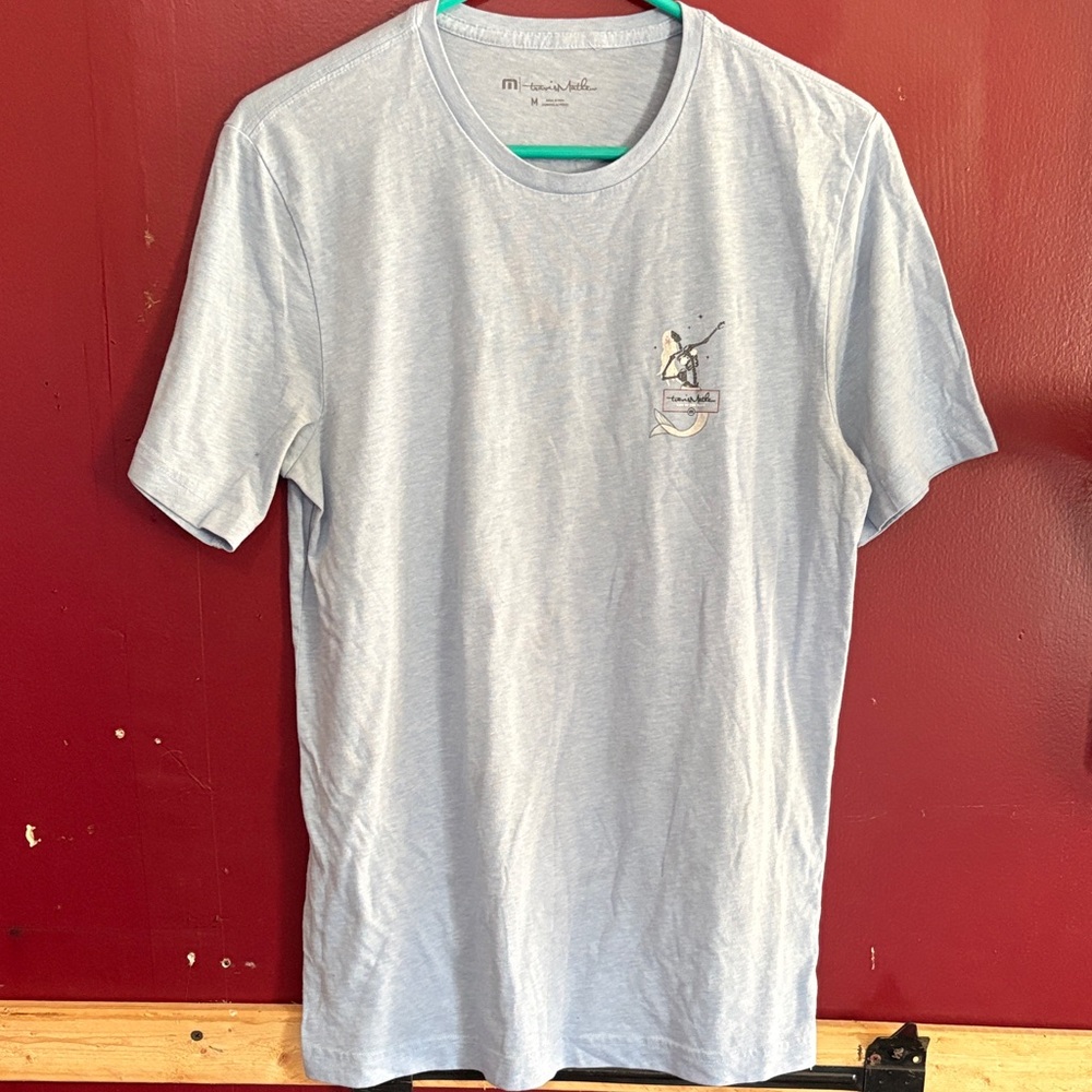 Travis Mathew Sky Blue Tee with Graphic